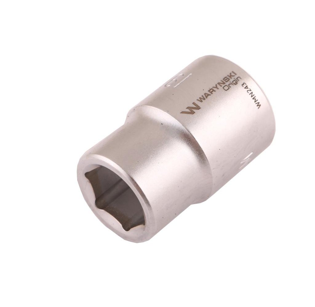 Nasadka sześciokątna 3/4". 19 mm. CrV50BV30. DIN 3124. Waryński