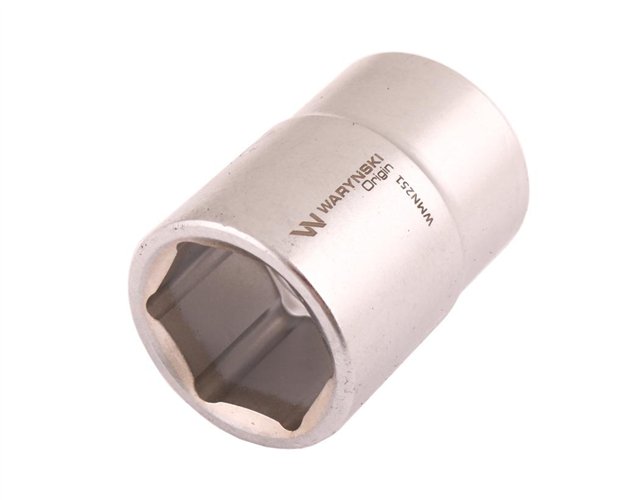 Nasadka sześciokątna 3/4". 27 mm. CrV50BV30. DIN 3124. Waryński