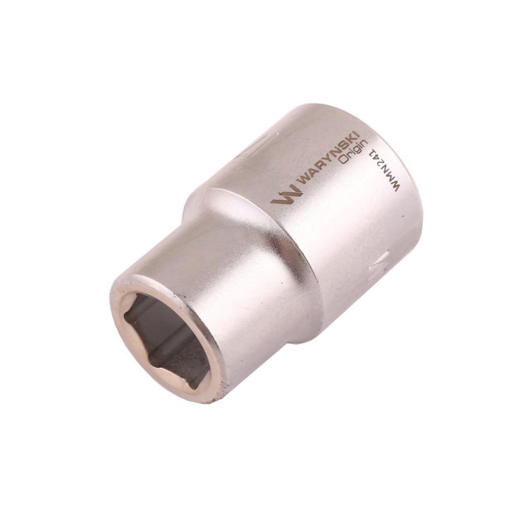 Nasadka sześciokątna 3/4". 17 mm. CrV50BV30. DIN 3124. Waryński