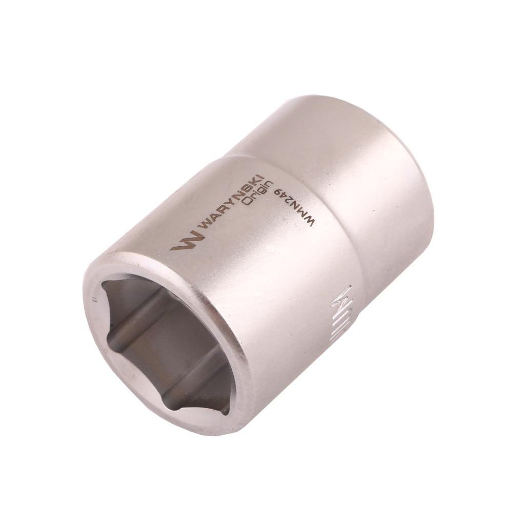 Nasadka sześciokątna 3/4". 25 mm. CrV50BV30. DIN 3124. Waryński