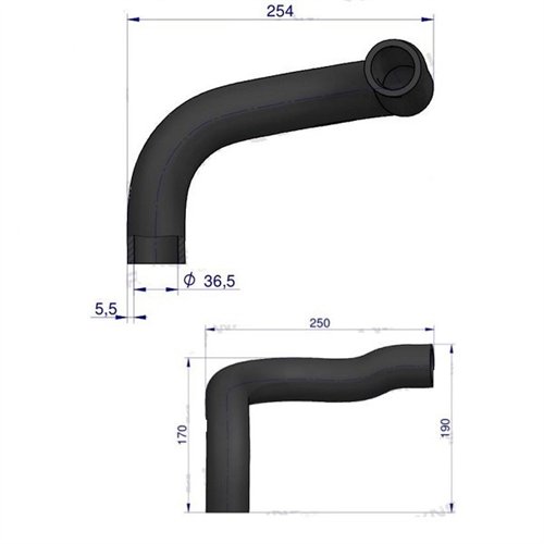 Przewód chłodnicy K906875 WARYŃSKI