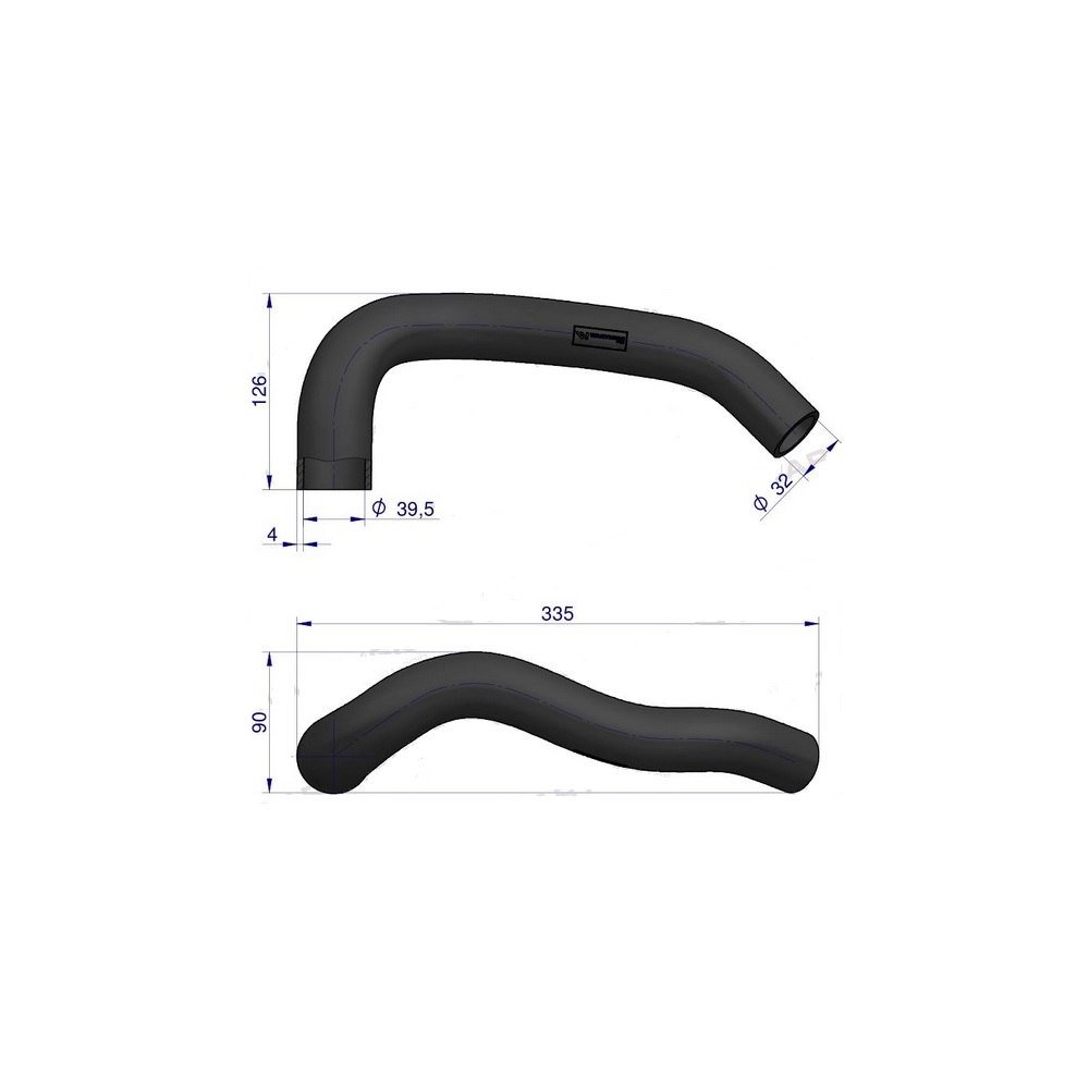 Przewód chłodnicy 1695868M1 WARYŃSKI