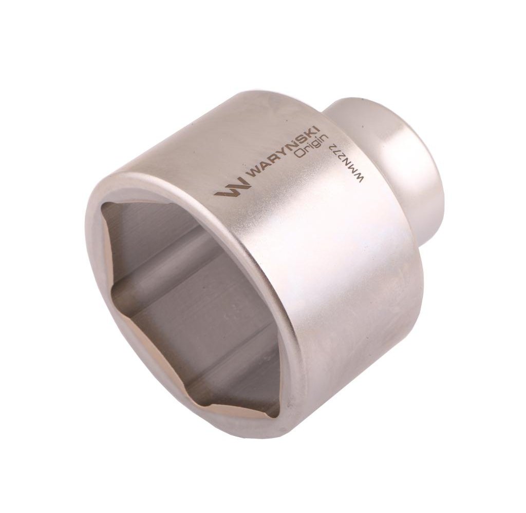 Nasadka sześciokątna 3/4". 65 mm. CrV50BV30. DIN 3124. Waryński
