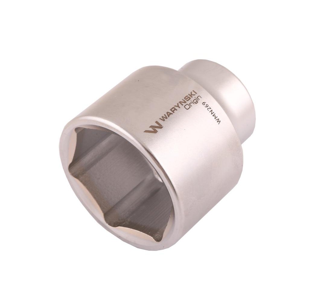 Nasadka sześciokątna 3/4". 55 mm. CrV50BV30. DIN 3124. Waryński