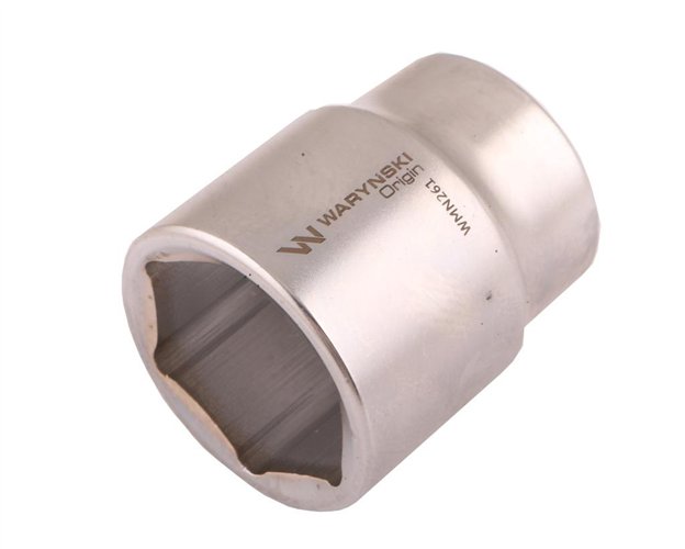 Nasadka sześciokątna 3/4". 38 mm. CrV50BV30. DIN 3124. Waryński