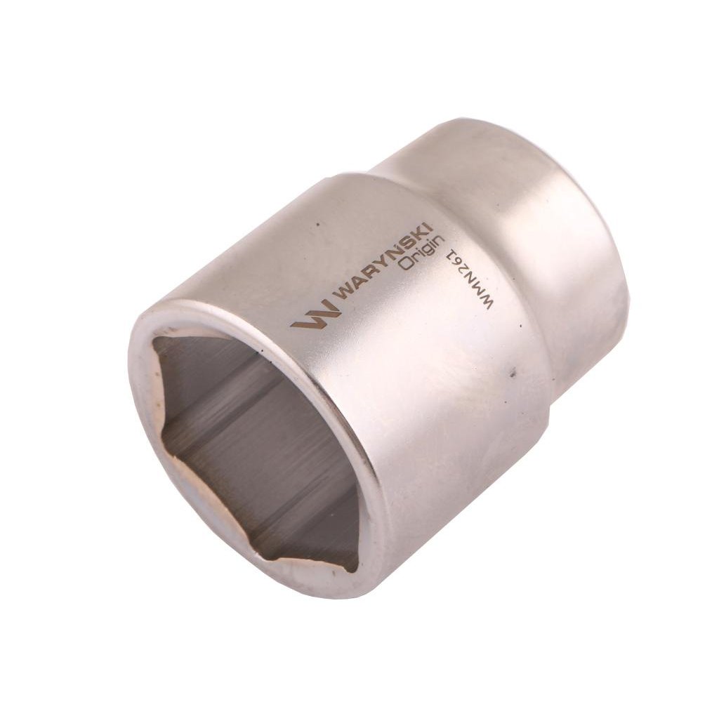 Nasadka sześciokątna 3/4". 38 mm. CrV50BV30. DIN 3124. Waryński
