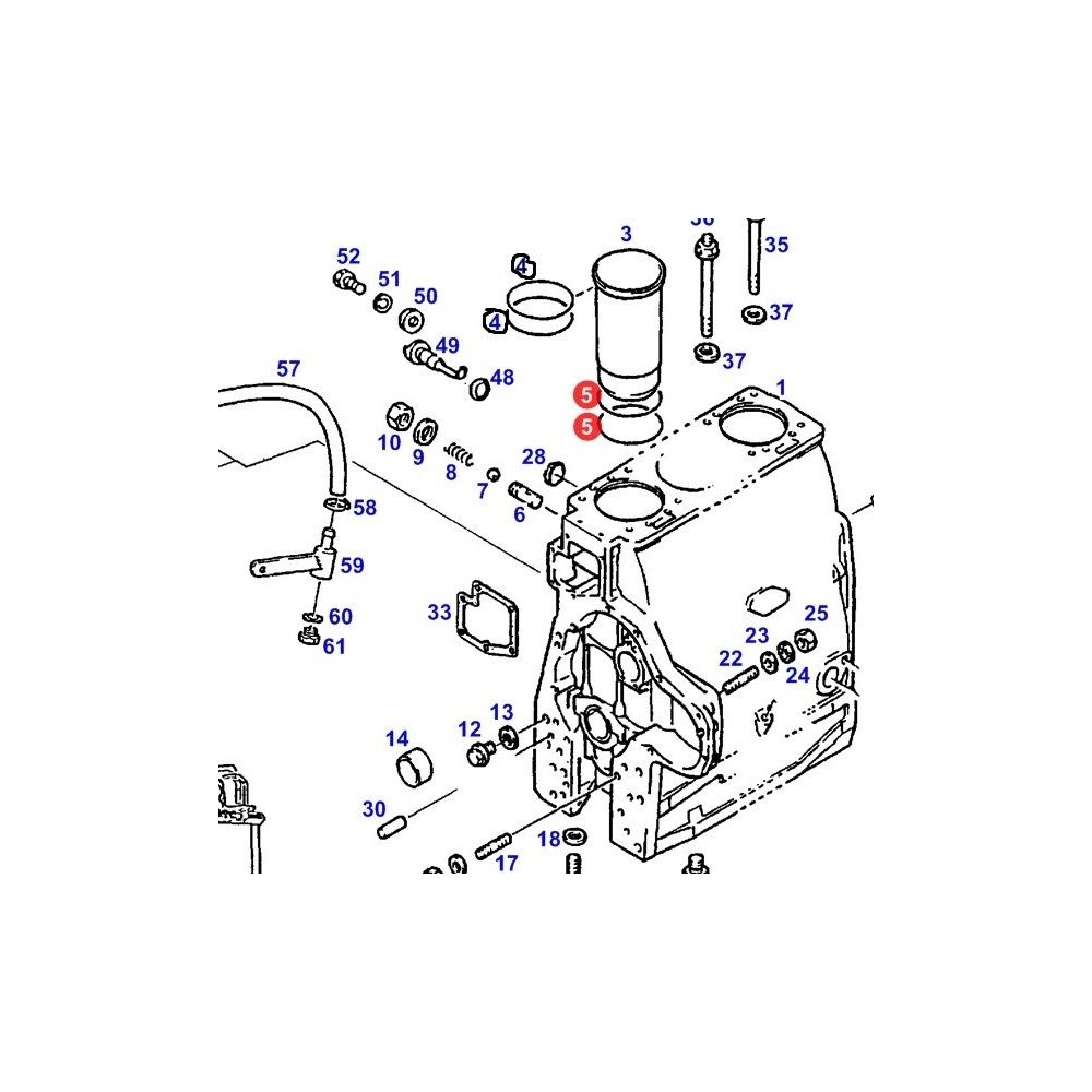 Oringi tuleji MWM 105mm Fendt, Renault F170200210030