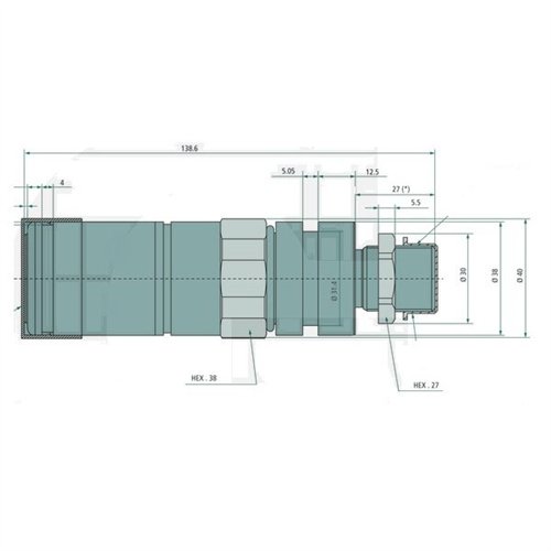 Gniazdo hydrauliczne M22x1,5 długie Fendt G718960110011 ORYGINAŁ FASTER