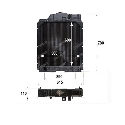 Chłodnica wody Renault 7700012707