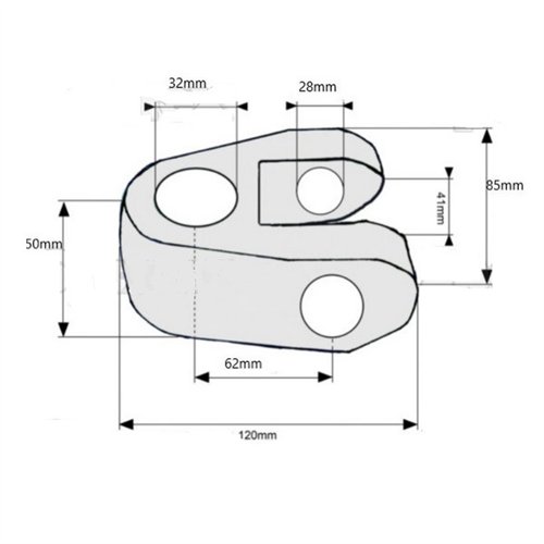 Ucho końcówki cięgła Kat-3