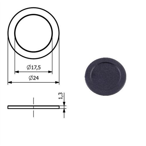 Membrana zaworka rozpylacza 0-104/08 fi 24mm