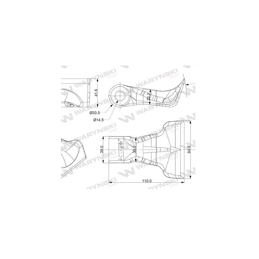 Bijak młotkowy mulczarka zastosowanie Unia Kornik L otwór 14 mm Waryński