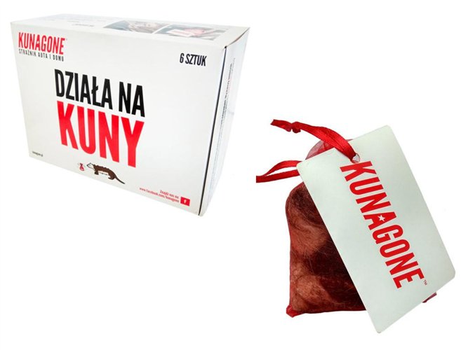 Naturalny odstraszacz na kuny KUNAGONE ( sprzedawane po 6 )