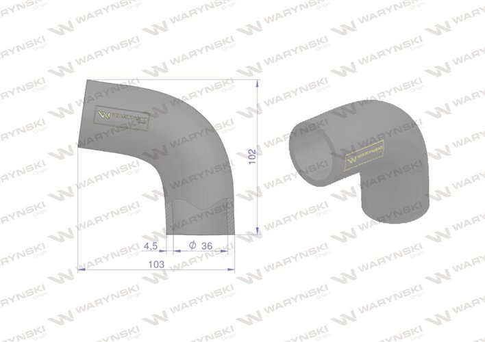 Przewód chłodnicy 0201562 Waryński