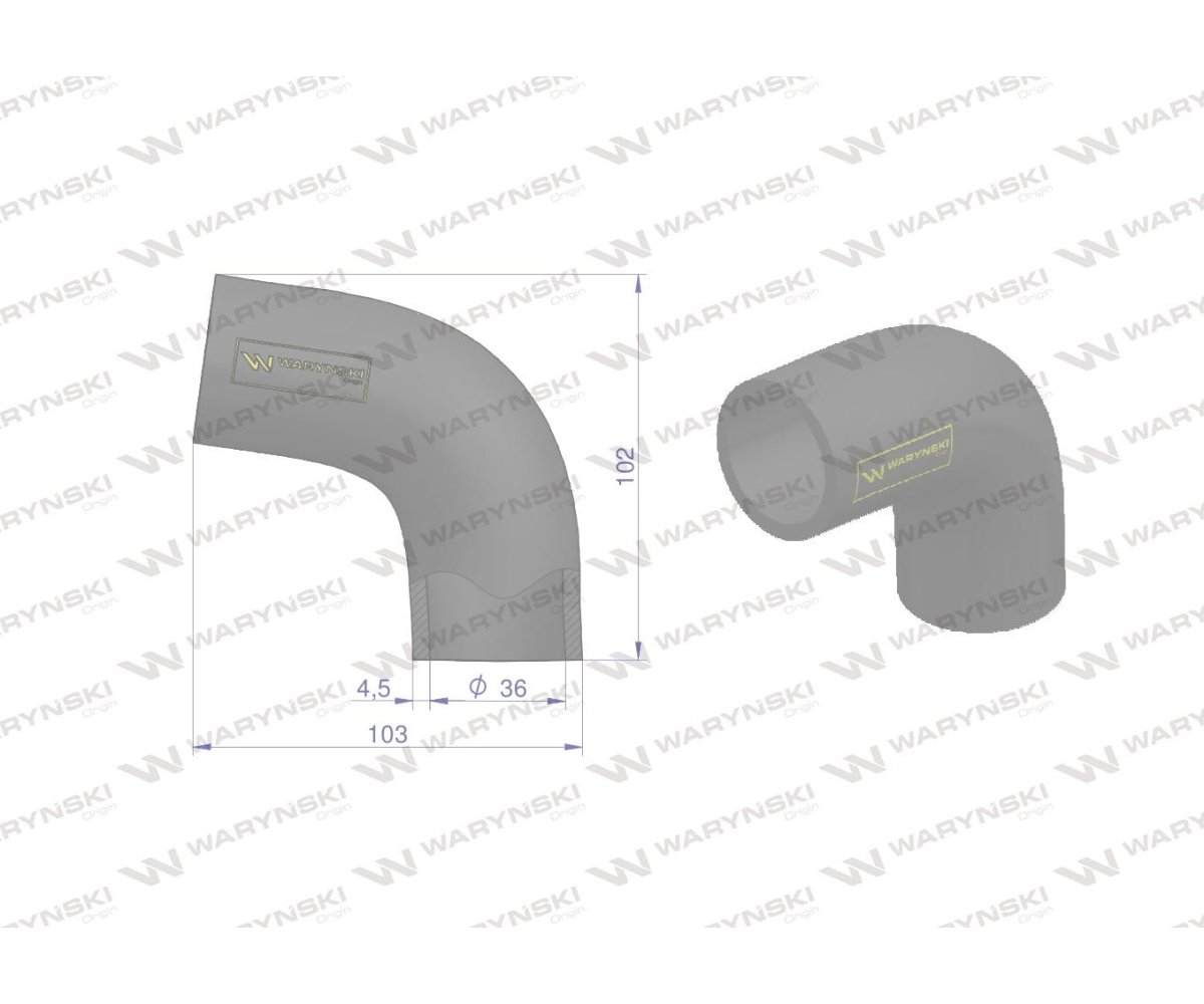 Przewód chłodnicy 0201562 Waryński