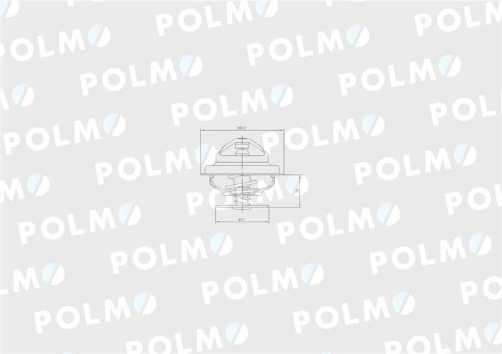 Termostat F1192000500040 Deutz Fendt POLMO