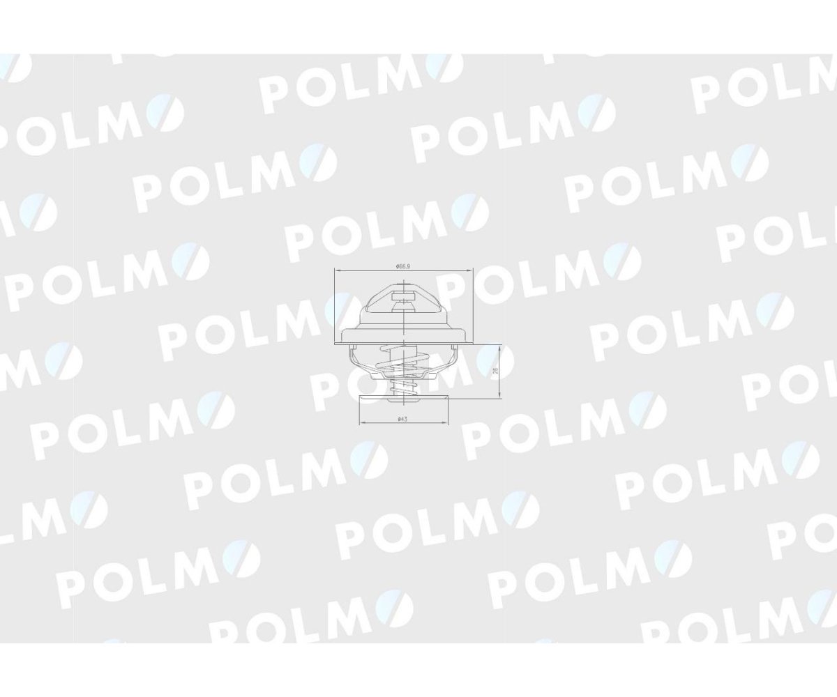 Termostat F1192000500040 Deutz Fendt POLMO