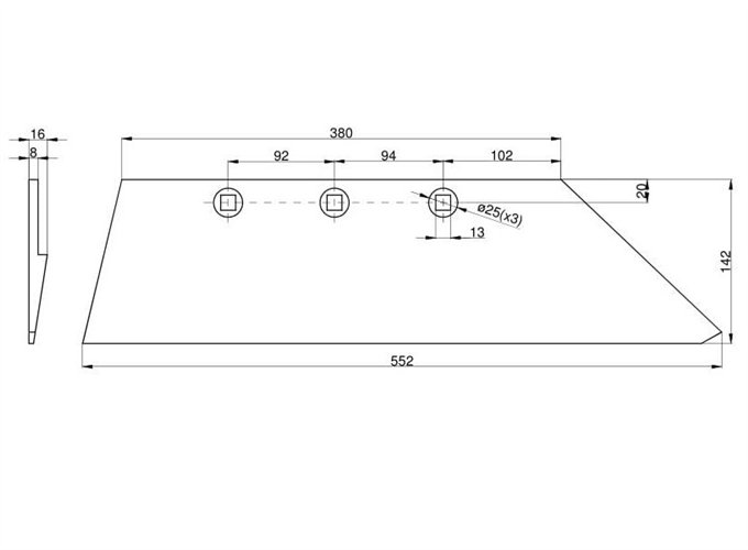 Lemiesz B-200 trapez Pług Fortschritt