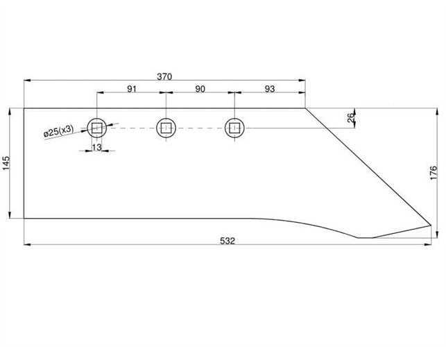 Lemiesz poszerzany B-200 Pług Fortschritt
