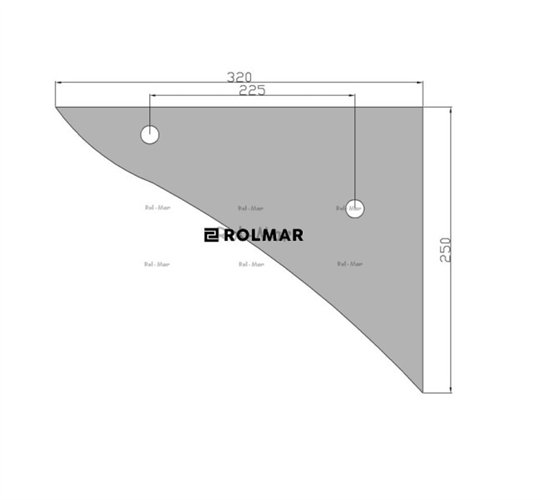 Pierś odkładni 3-skibowa Pług