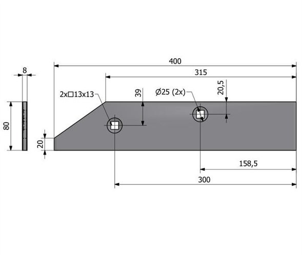 Płoza krótka Orlik Pług