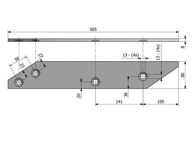 Płoza długa Orlik Pług