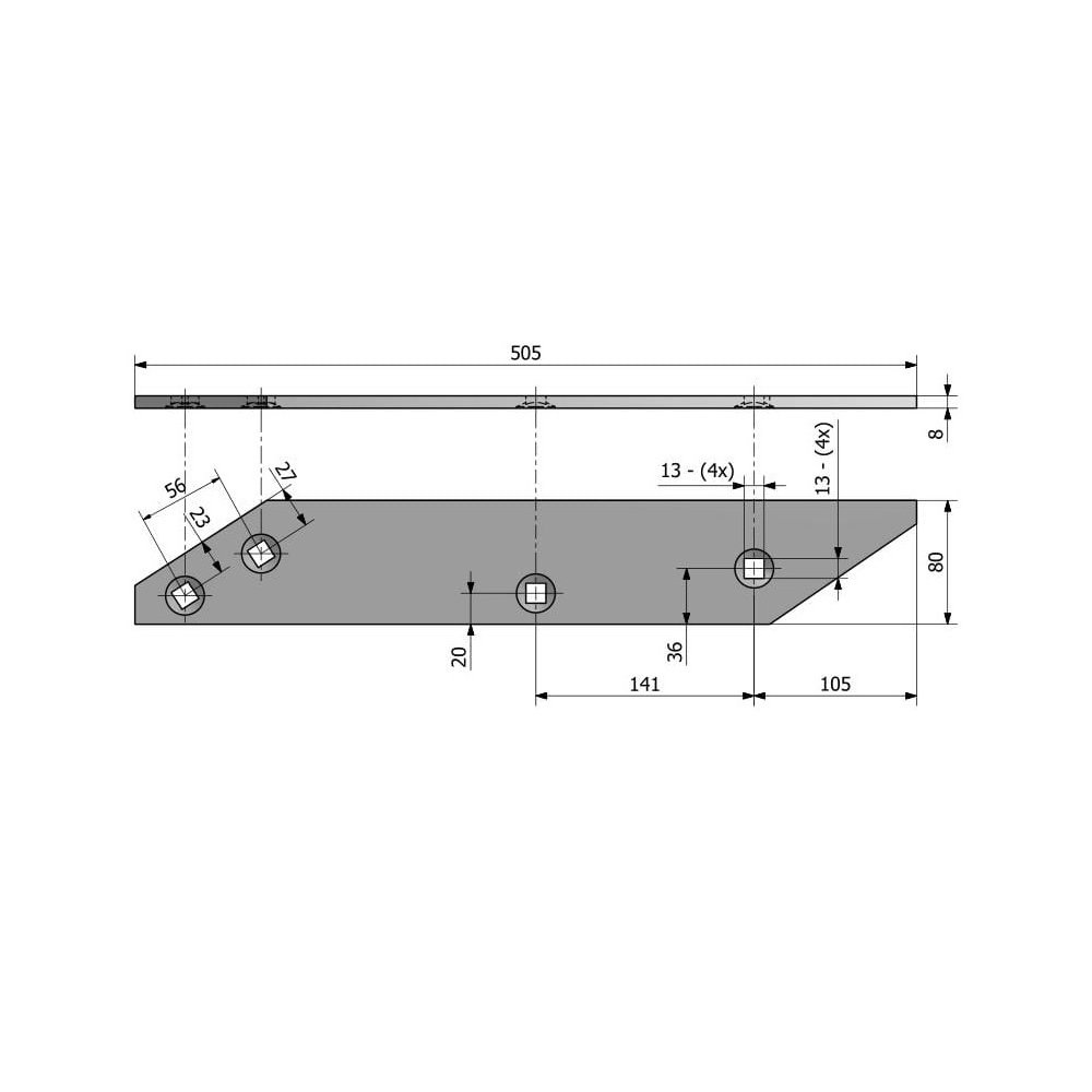 Płoza długa Orlik Pług