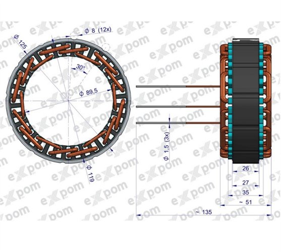 Stojan alternatora 0120488205EX Nowy Typ EXPOM KWIDZYN eu