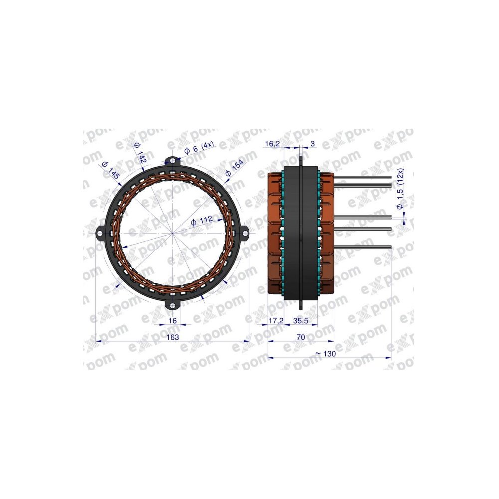 Stojan alternatora 0123510074EX Nowy Typ EXPOM KWIDZYN eu