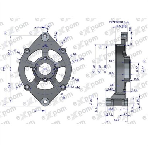 Pokrywa przednia alternatora 0120484017EX Nowy Typ EXPOM KWIDZYN eu