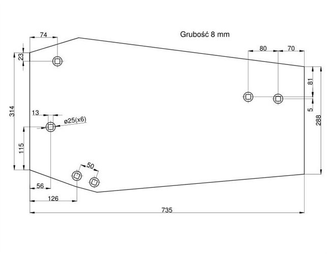 Odkładnia krótka B-200 Pług