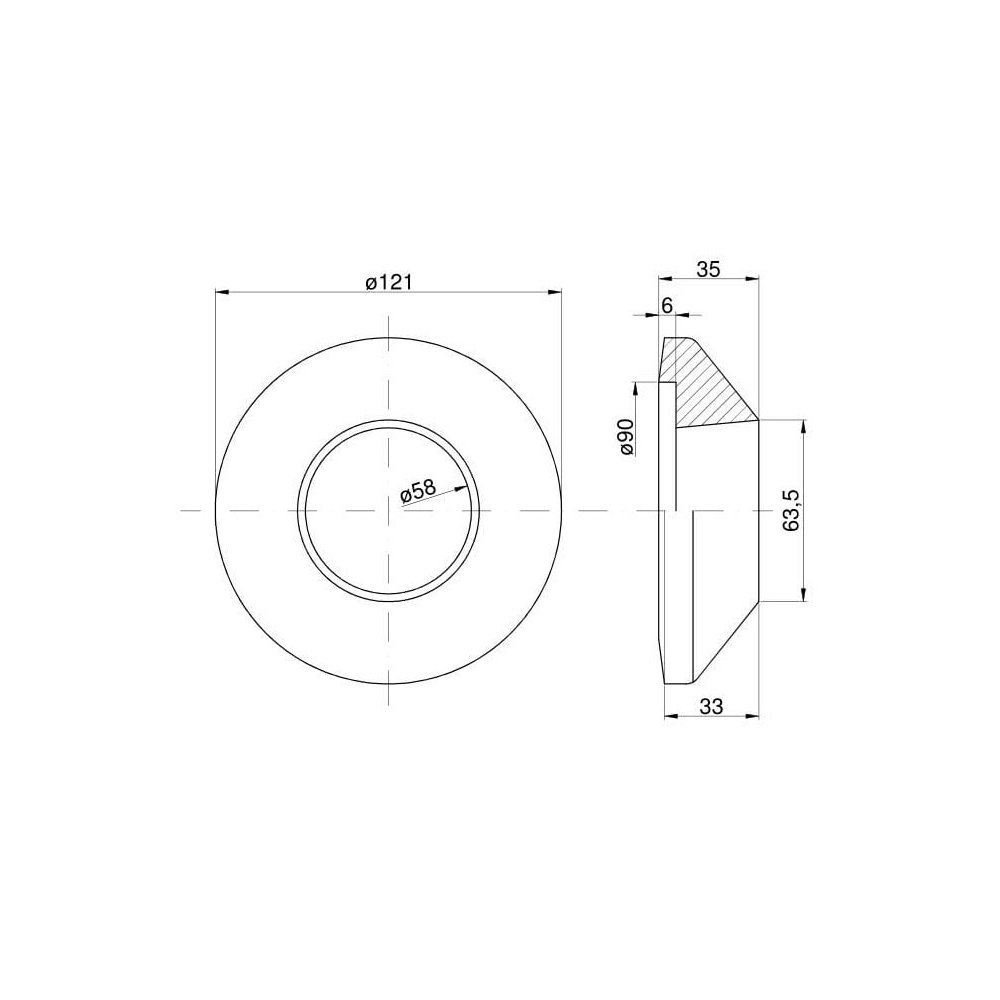 Nakładka tulei łożyskowej Talerzówka