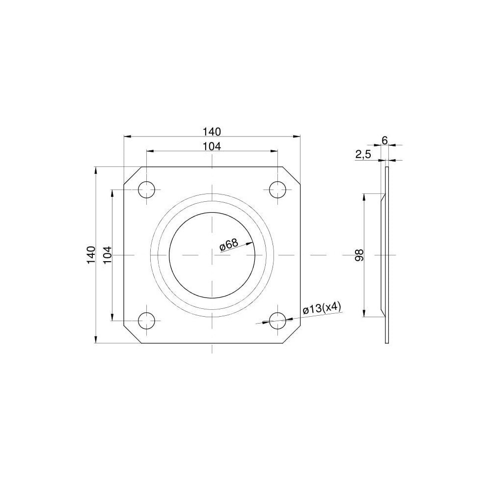 Nakładka tłoczona Talerzówka