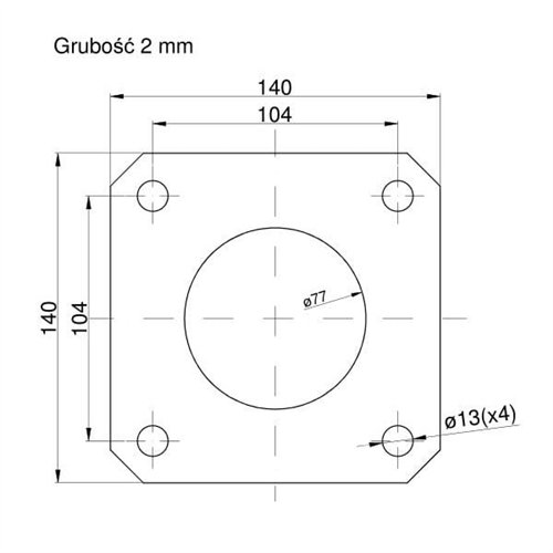 Nakładka prosta Talerzówka