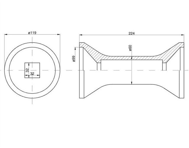 Tuleja odległościowa Talerzówka