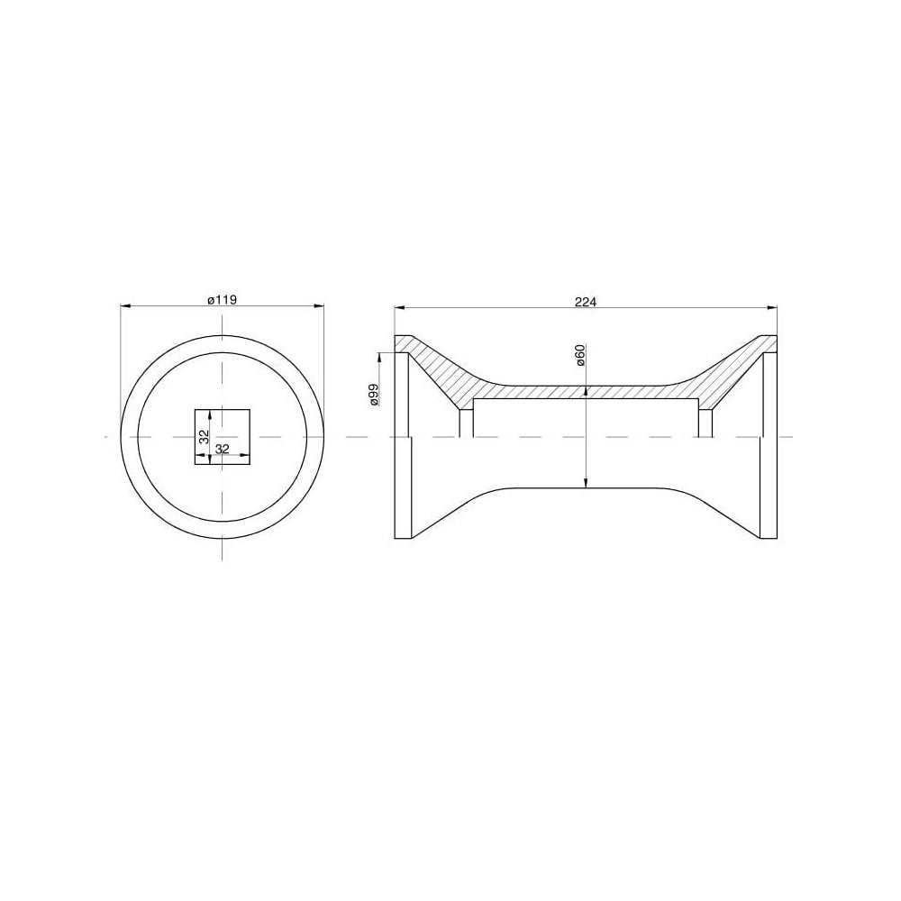 Tuleja odległościowa Talerzówka
