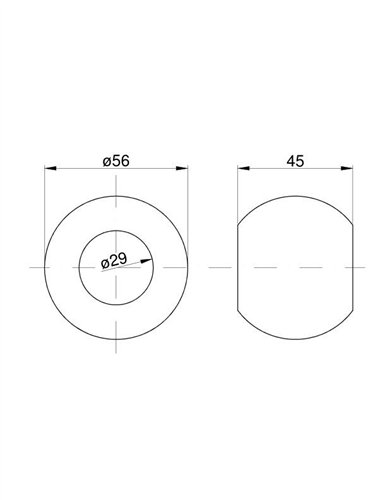Kula ramienia podnośnika Kat.2 56x28