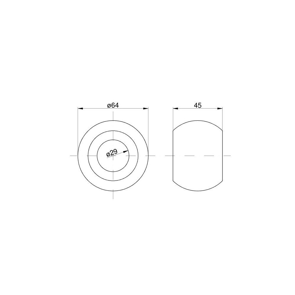 Kula ramienia podnośnika Kat.3-2 64x28