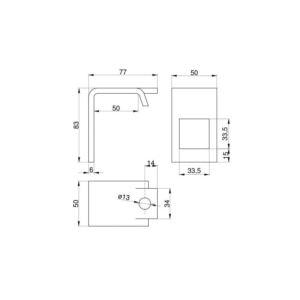 Nakładka wydłużona agregatu kształtownik 50 mm ( sprzedawane po 10 )