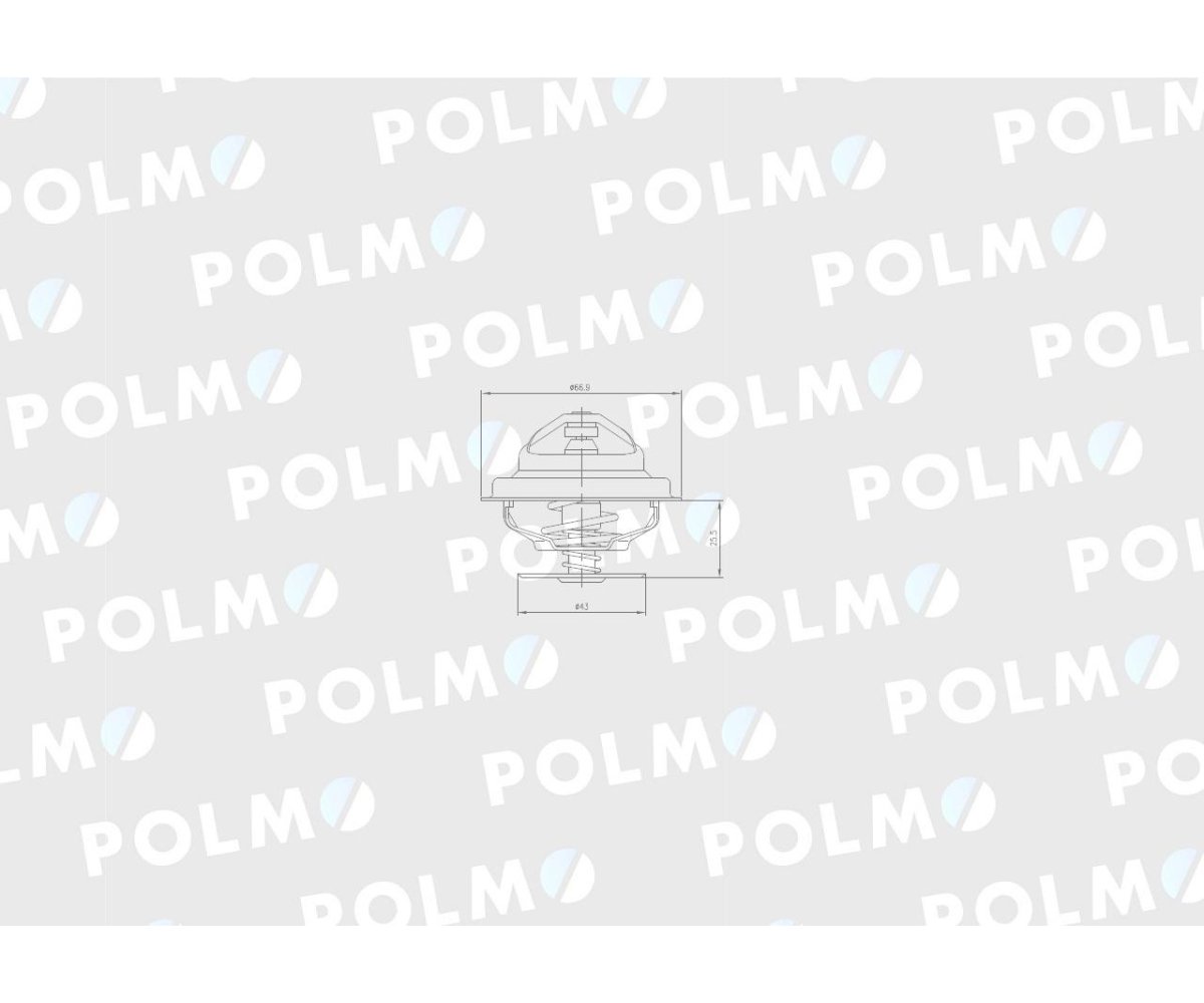 Termostat 162000060702 Case POLMO