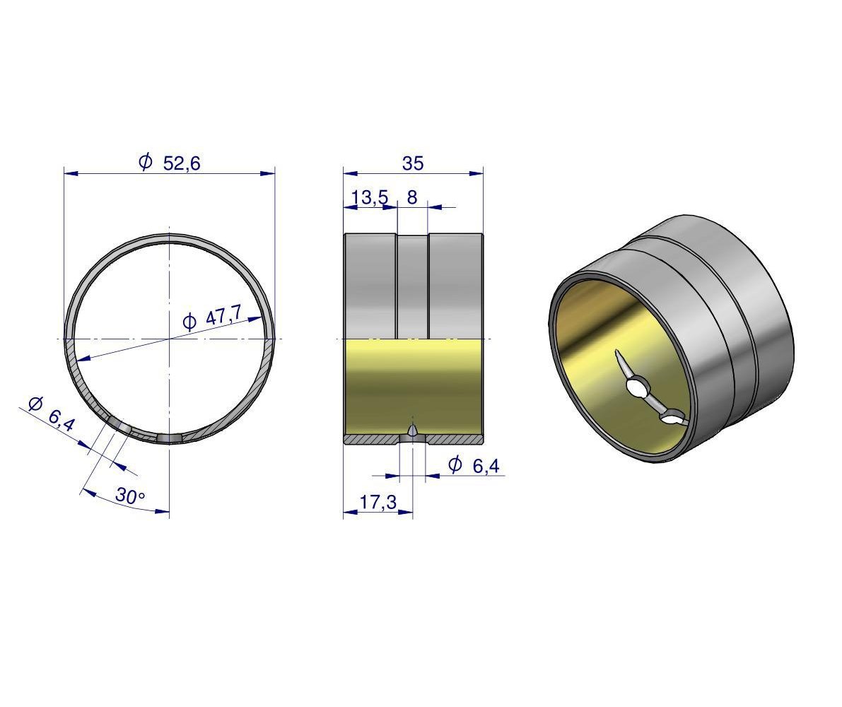 Tuleja sworznia osi MF3