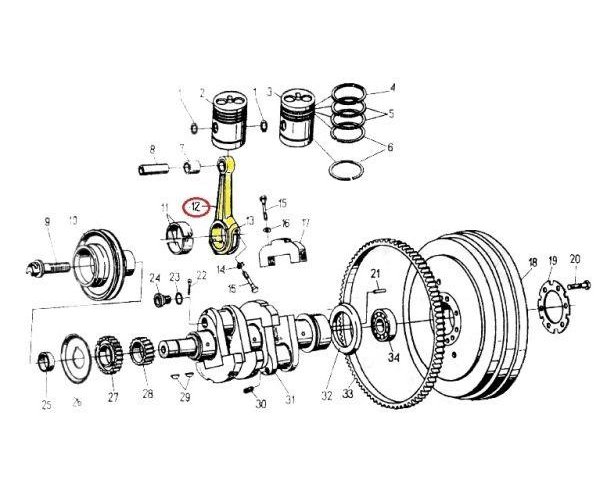 Korbowód silnika (Tyczyn) C-330