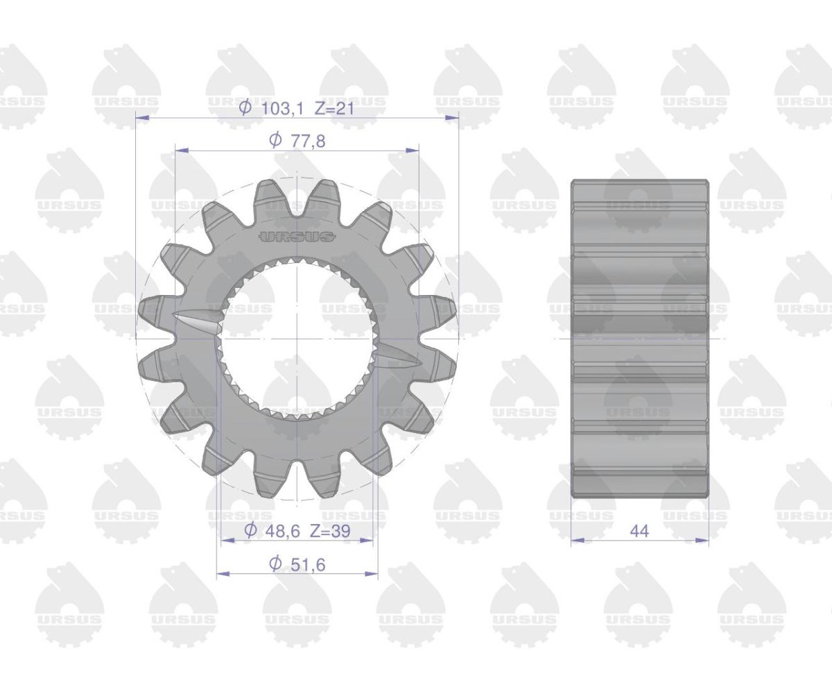 Koło słoneczne mechanizmu różnicowego MF4 ORYGINAŁ URSUS
