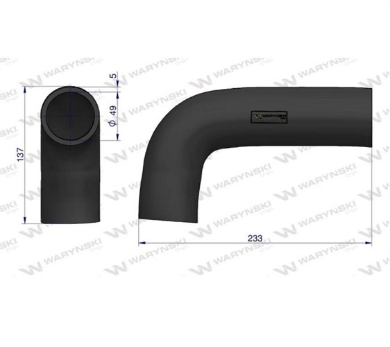 Przewód chłodnicy 3596204m1 Waryński