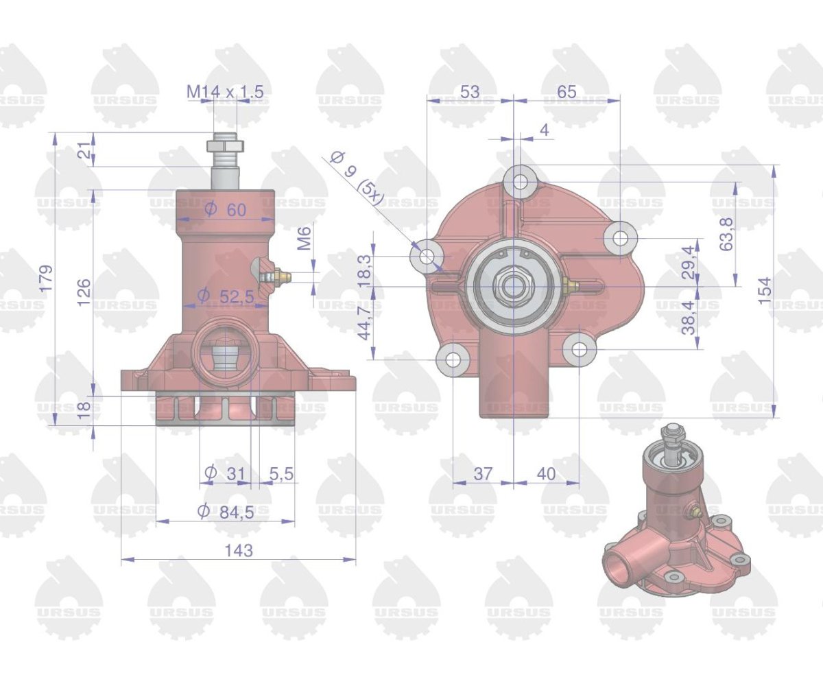 Pompa wody C-330 ORYGINAŁ URSUS