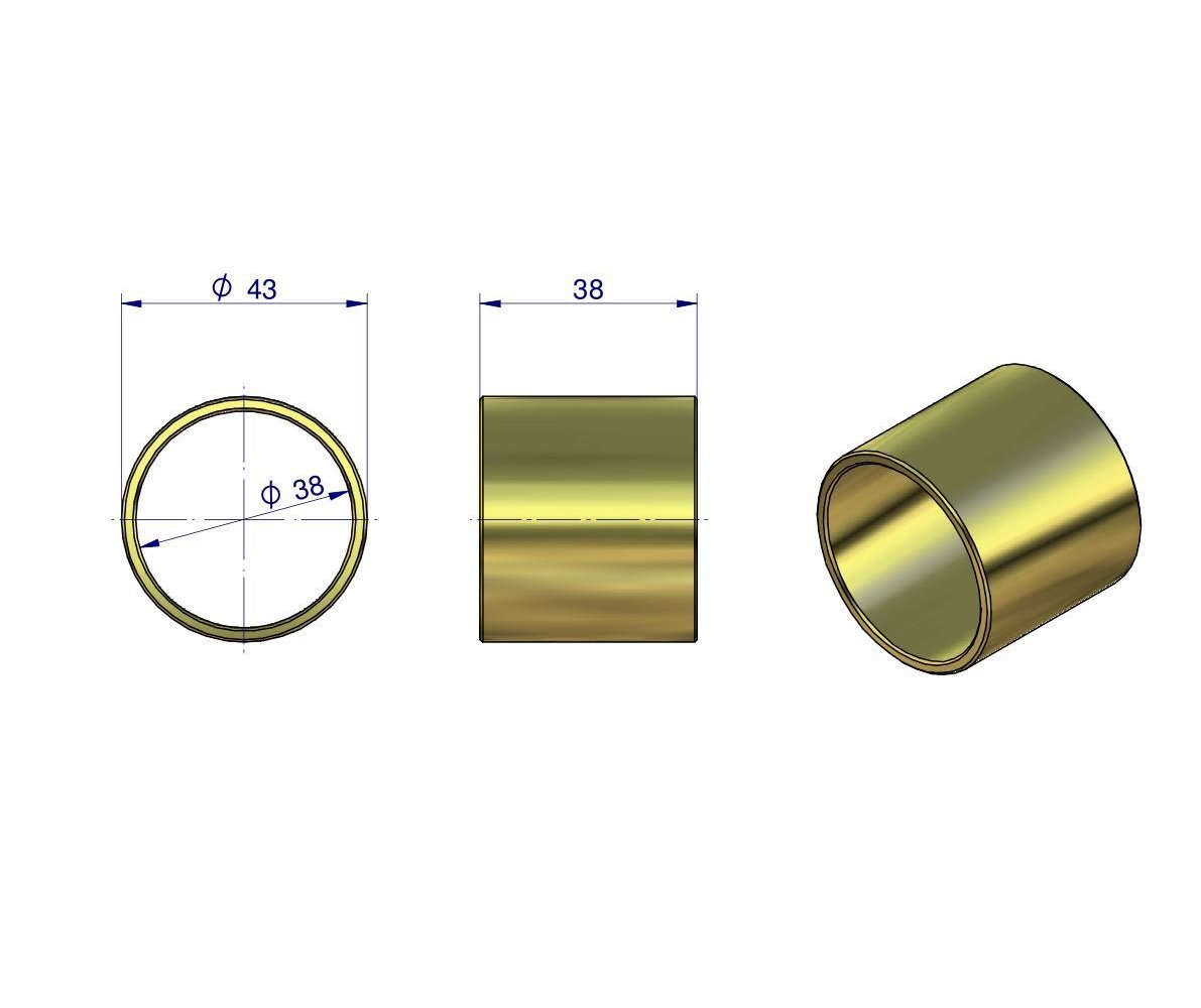 Tuleja sworznia zwrotnicy MF3