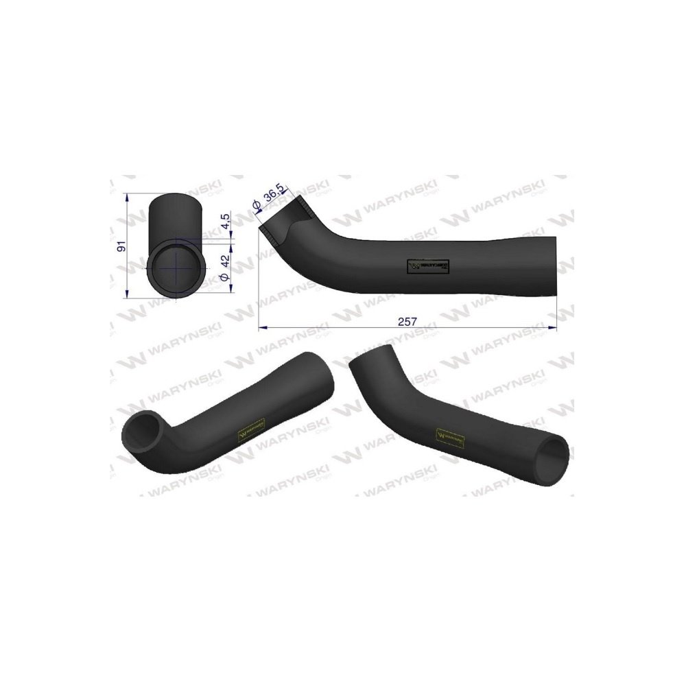 Przewód chłodnicy górny 827930M1 Waryński