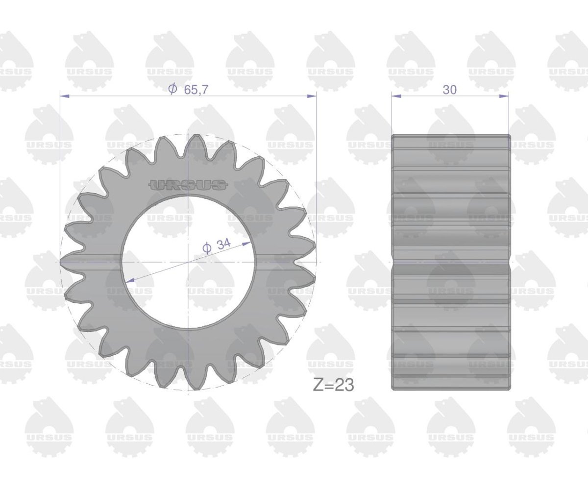 Satelit mechanizmu reduktora MF4 ORYGINAŁ URSUS