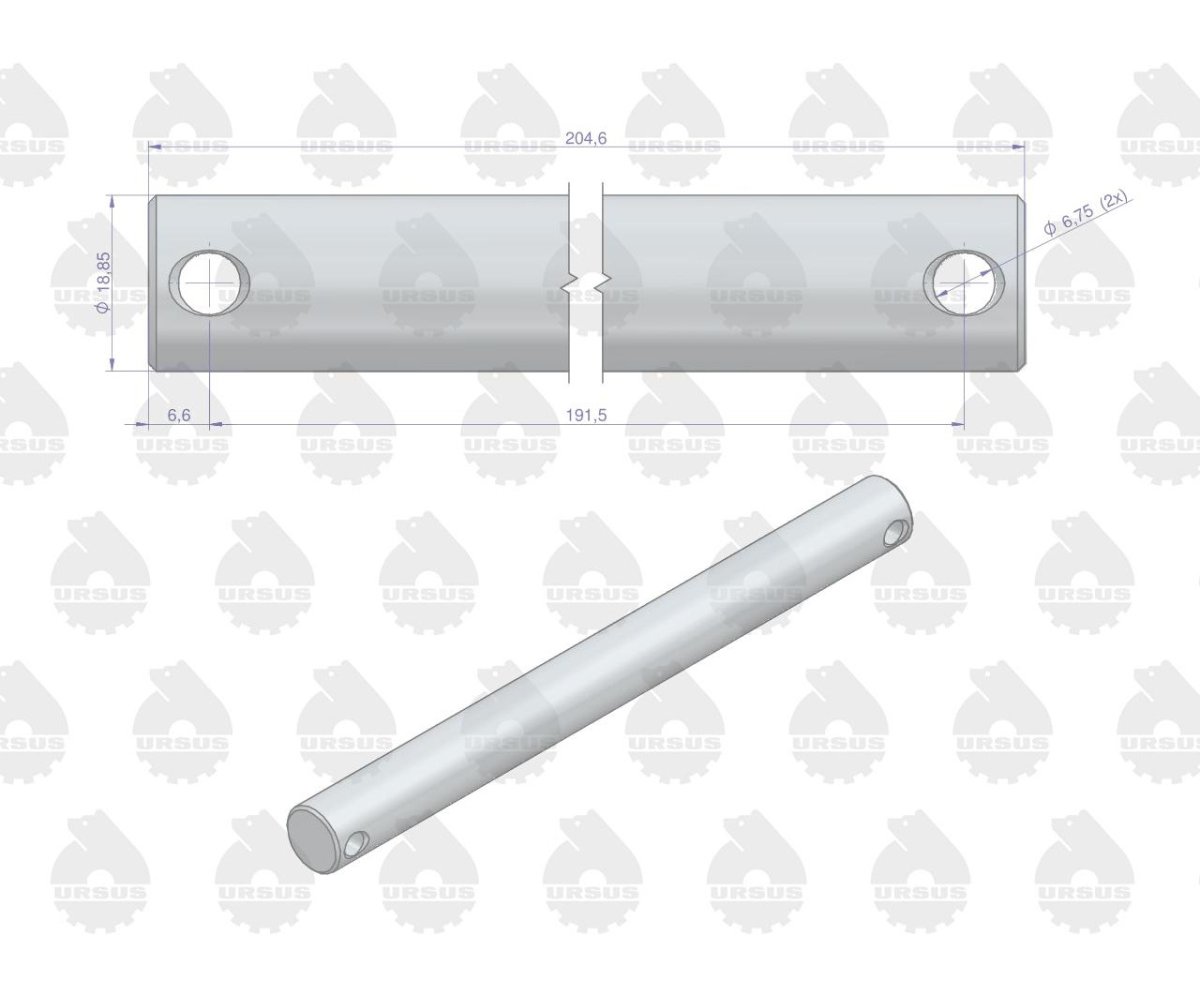 Sworzeń wspornika MF3 MF4 ORYGINAŁ URSUS