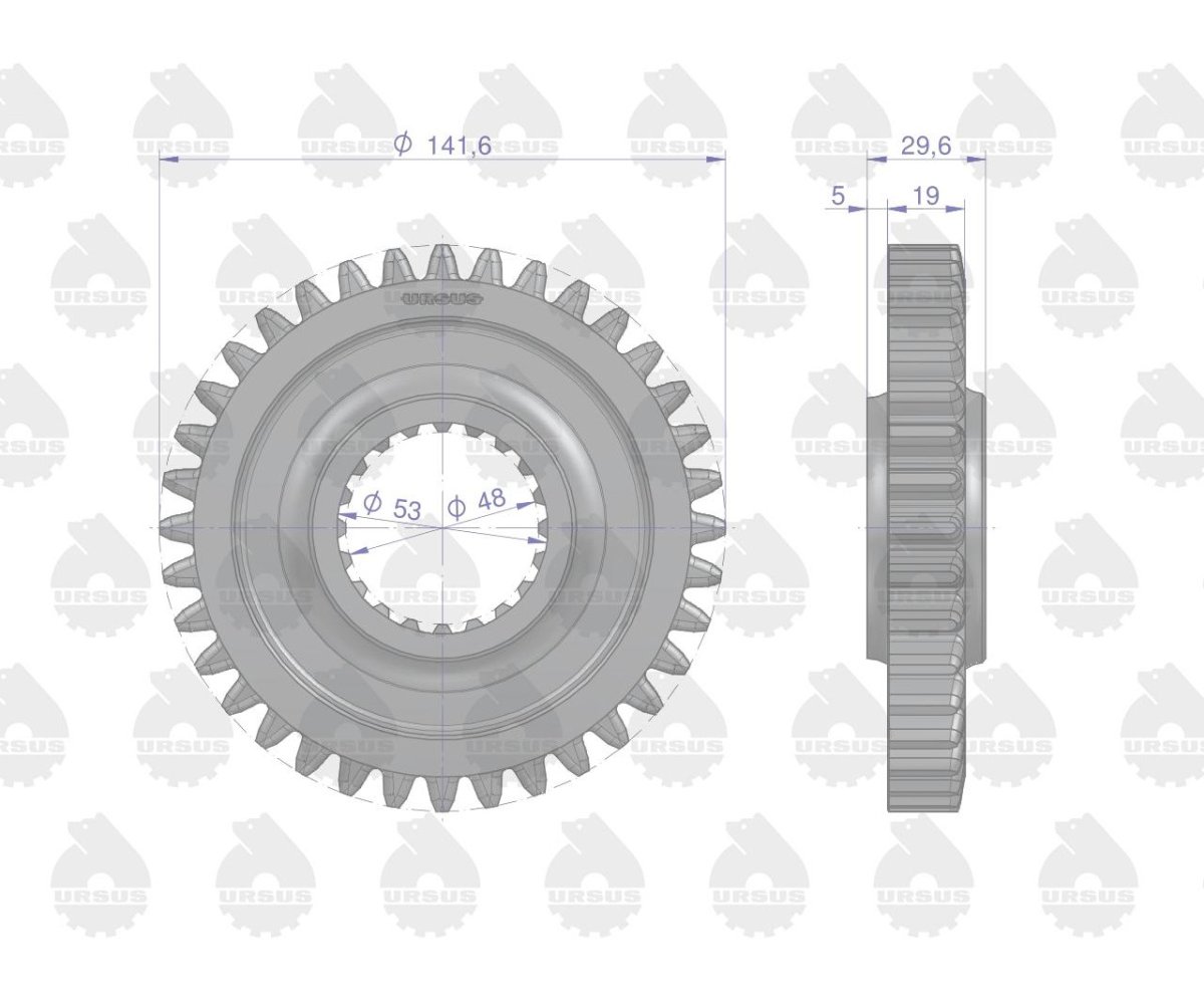 Koło IV biegu Z-36 MF4 ORYGINAŁ URSUS